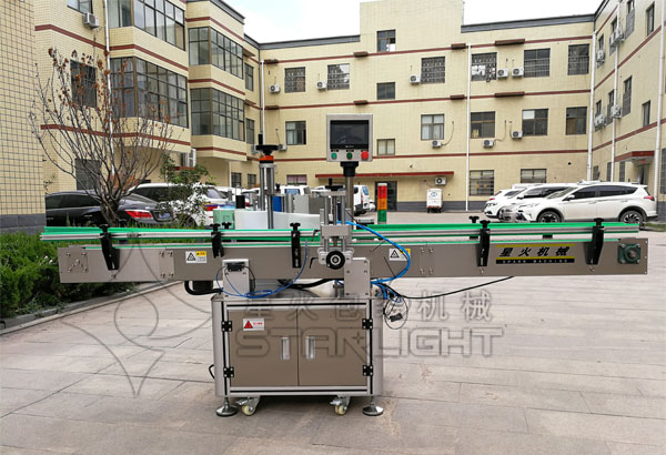 星火全自動定位貼標機設備展示